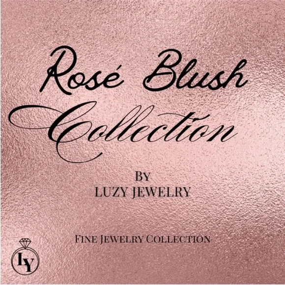 Beautiful Rose Gold 585RG Pink Natural Gem Zircon Heart Design Earrings - Picture 9 of 9